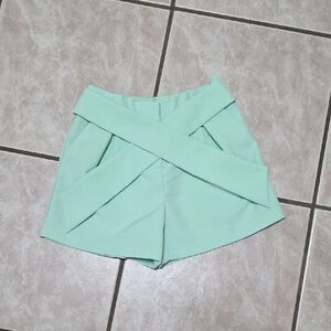 GB girls Green Casual Shorts Relaxed Fit